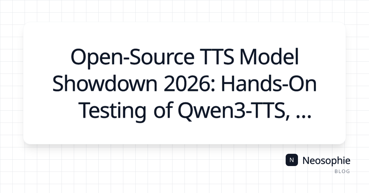 Open-Source TTS Model Showdown 2026: Hands-On Testing of Qwen3-TTS, Chatterbox, Fish Speech, CosyVoice & IndexTTS2 og preview